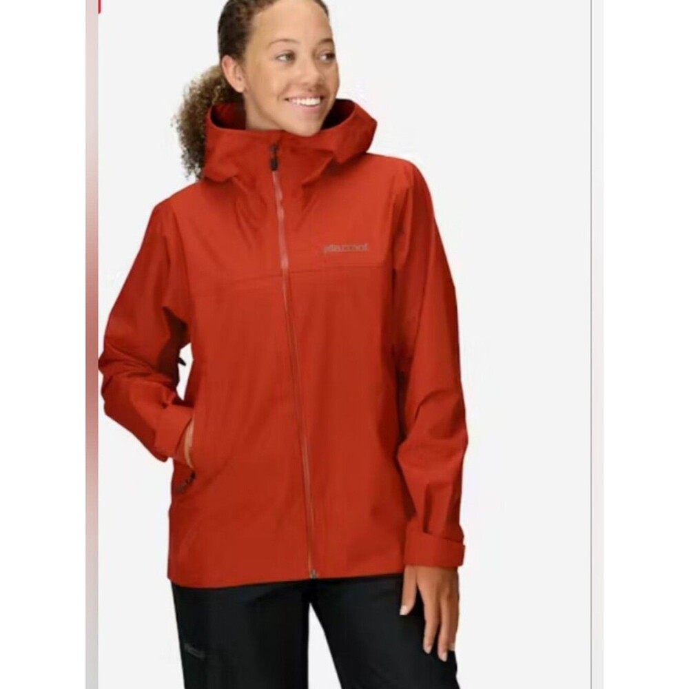 New MARMOT Minimalist Pertex Rain Snow Jacket Sumac Size Small NWT